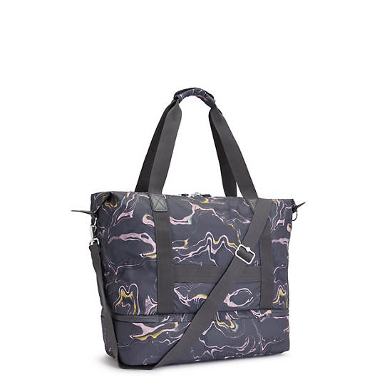 Bolso Tote Kipling Art M Weekender Printed Grises | MX 1758IL